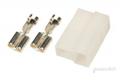 PMI-014 White T Connector With 2 Female Terminals