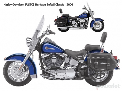 Harley Davidson FLST 1450 Heritage Softail 2000 - 2006