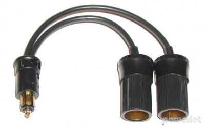 PAC-028 Powerlet Plug To Two Cigarette Sockets Cables
